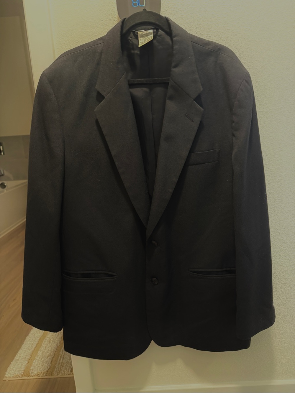 Claiborne Black Men's Two-Button Blazer